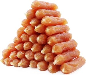 Annika Chicken Sausage Dog Treats, High Protein Chicken Jerky Training Treats for Dogs, Soft & Easy to Chew, Grain-Free Healthy Dog Snacks for Small, Medium & Large Dogs, 10.6 oz